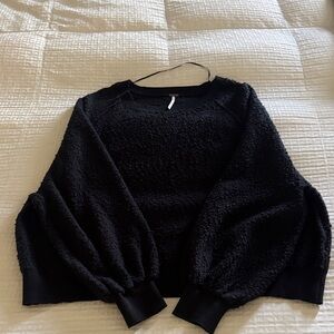 FP Movement by Free People Black Crew Neck Sweater